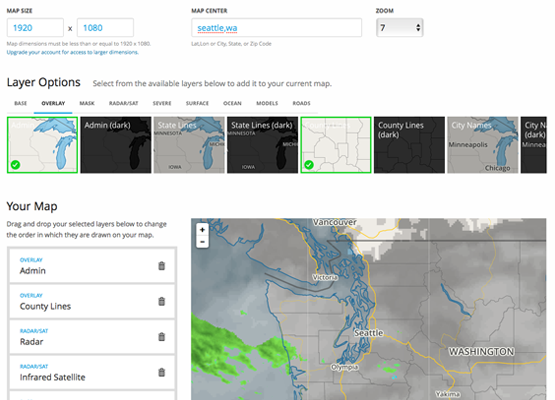 Map Builder is an easy weather map creation tool
